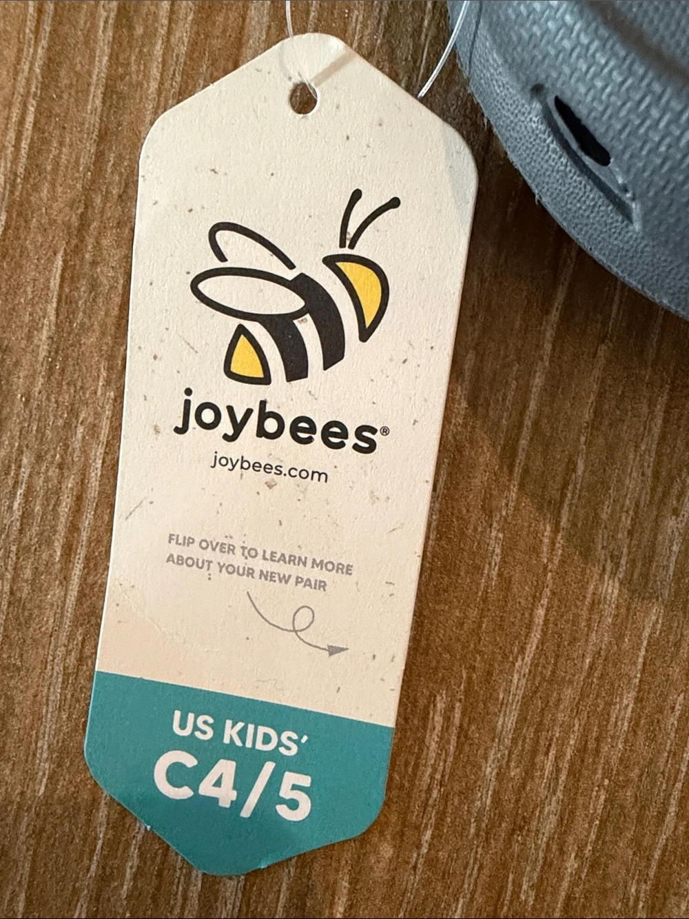 Joybees Kids Gray Water Clogs with Lime Green Strap